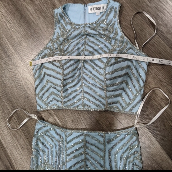 💎SOLD💎NWOT Sherri Hill beaded 2 pc formal gown - Picture 6 of 7